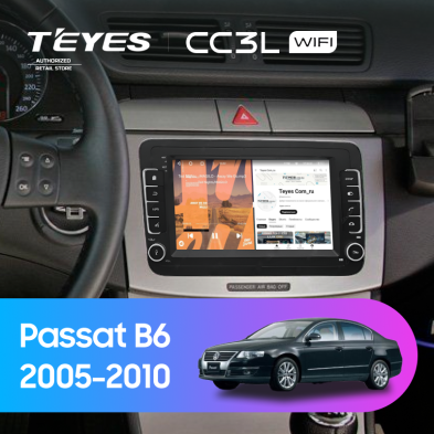 Штатная магнитола Teyes CC3L WiFi 2/32 Volkswagen Passat B6 (2005-2010) (с кнопками) 7"