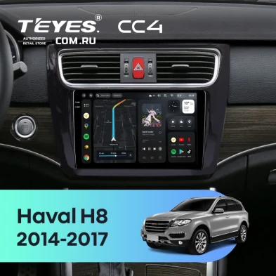 Штатная магнитола Teyes CC4 6/64 Haval H8 (2014-2017)