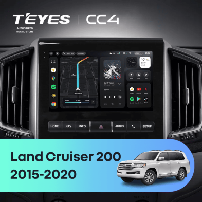Штатная магнитола Teyes CC4 8/128 Toyota Land Cruiser 200 (2015-2020) F2