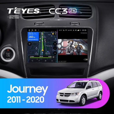 Штатная магнитола Teyes CC3 2K 6/128 Dodge Journey JC (2011-2020)