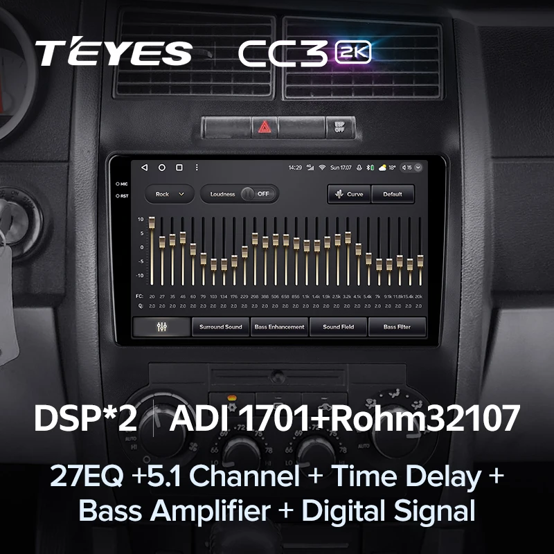 Штатная магнитола Teyes CC3 2K 6/128 Dodge Magnum 2 (2003-2007)
