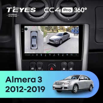 Штатная магнитола Teyes CC4 Pro 360 8/128 Nissan Almera 3 G15 (2012-2019) F2