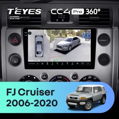 Штатная магнитола Teyes CC4 Pro 360 8/128 Toyota FJ Cruiser J15 (2006-2020) F2
