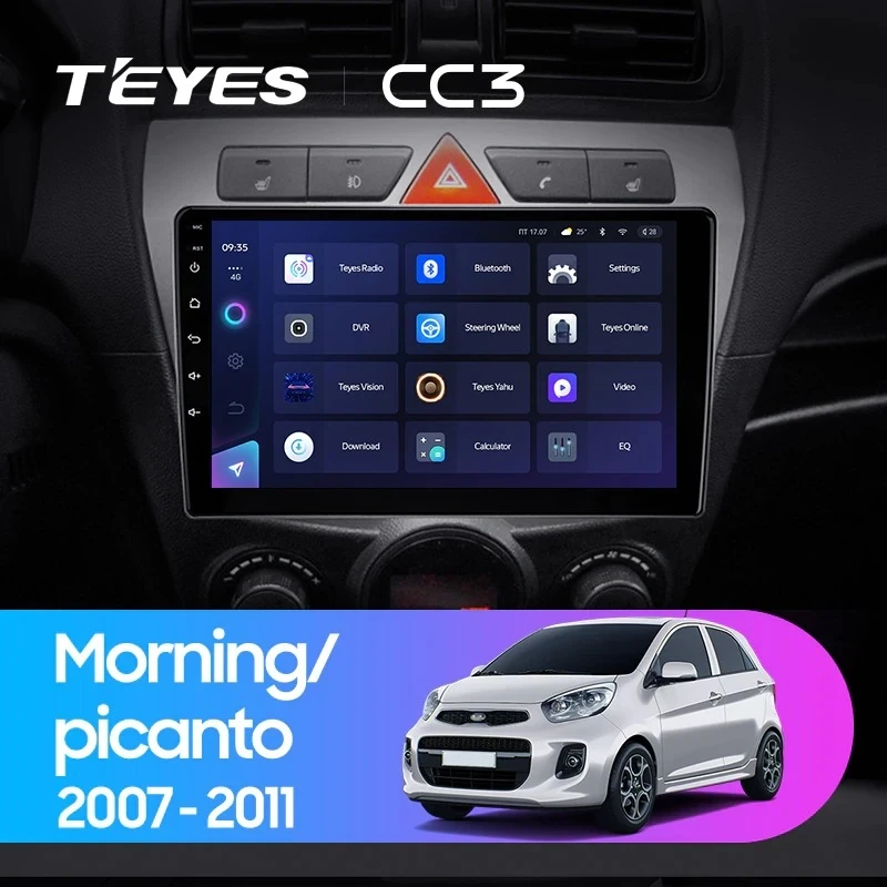 Штатная магнитола Teyes CC3 4/32 Kia Picanto (2007-2011)