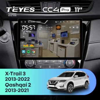 Штатная магнитола Teyes CC4 Pro 12/256 Nissan X-Trail 3 T32 (2013-2022) F2 Тип-C (11")