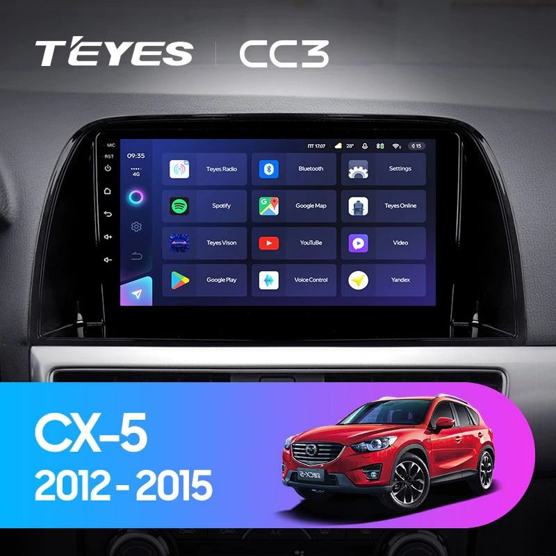 Штатная магнитола Teyes CC3 4/32 Mazda CX-5 (2012-2015) Тип-C