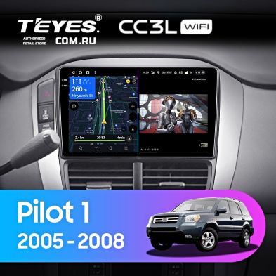 Штатная магнитола Teyes CC3L WiFi 2/32 Honda Pilot 1 (2005-2008)