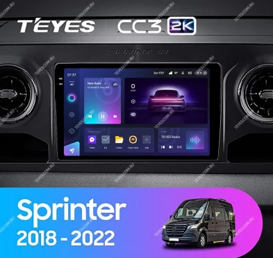 Штатная магнитола Teyes CC3 2K 4/32 Mercedes-Benz Sprinter (2018-2022) F1