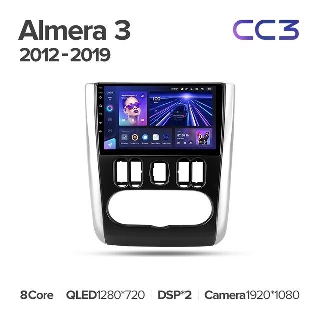 Штатная магнитола Teyes CC3 4/32 Nissan Almera 3 G15 (2012-2019) F2