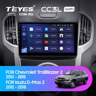 Штатная магнитола Teyes CC3L WiFi 2/32 Isuzu D-Max 2 (2012-2018)