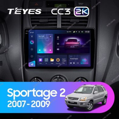 Штатная магнитола Teyes CC3 2K 4/32 Kia Sportage 2 (2007-2009)