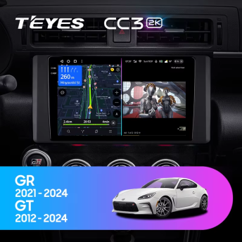 Штатная магнитола Teyes CC3 2K 4/64 Toyota GR 86 ZN8 GT 86 ZN6 (2012-2024)