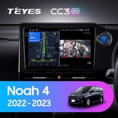 Штатная магнитола Teyes CC3 2K 4/32 Toyota Noah 4 R90 (2022-2023) Правый руль