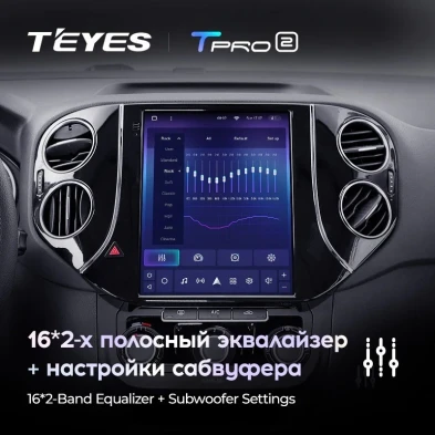 Штатная магнитола Tesla style Teyes TPRO 2 3/32 Volkswagen Tiguan 1 NF (2007-2016)