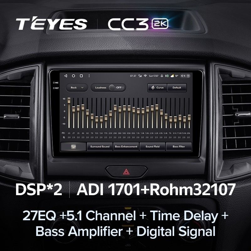 Штатная магнитола Teyes CC3 2K 360 6/128 Ford Ranger P703 (2015-2022) Тип-C