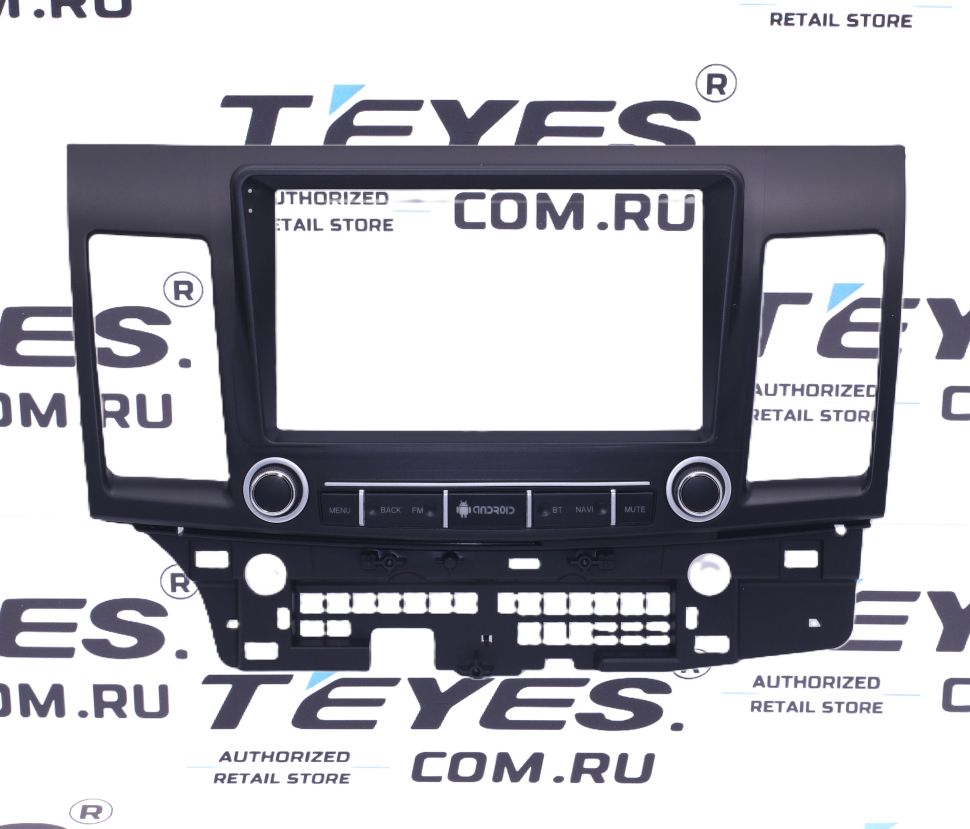 Переходная рамка Mitsubishi Lancer 10 CY (2007-2017) (F3 - с кнопками) (9")