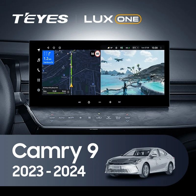 Штатная магнитола Teyes LUX ONE 6/128 Toyota Camry 9 XV80 (2023-2024)