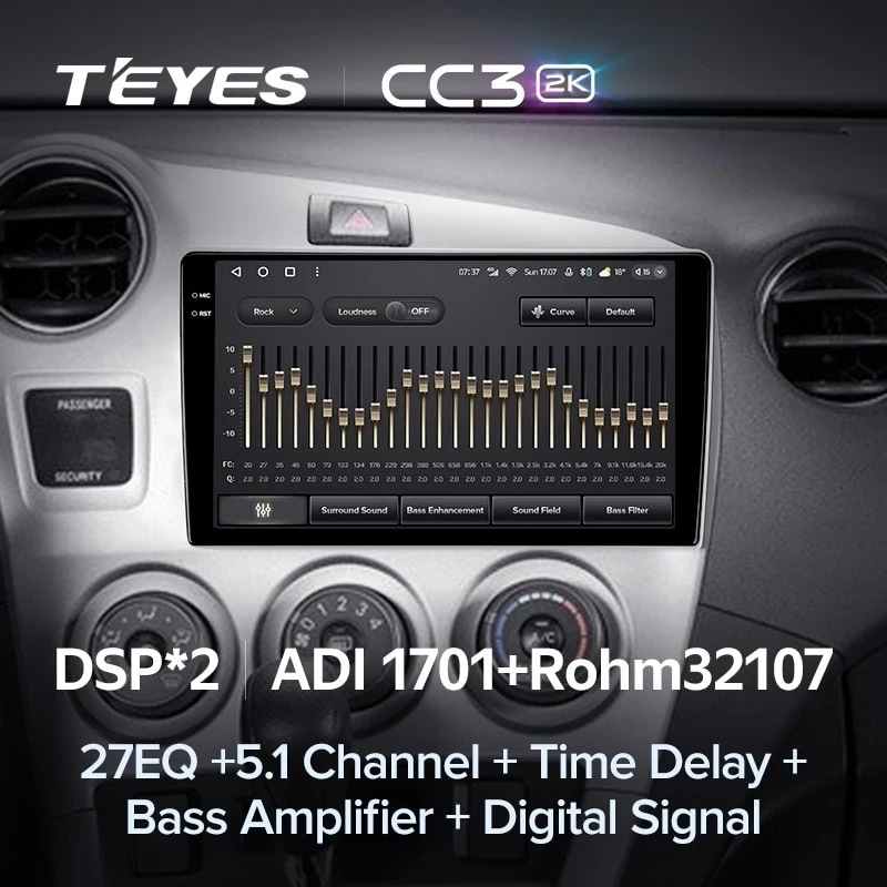 Штатная магнитола Teyes CC3 2K 360 6/128 Toyota Matrix 2 E140 (2008-2014)