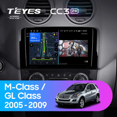 Штатная магнитола Teyes CC3 2K 4/64 Mercedes-Benz GL-Class (2005-2009) F1