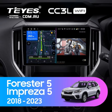 Штатная магнитола Teyes CC3L WiFi 2/32 Subaru Impreza 5 (2018-2023)