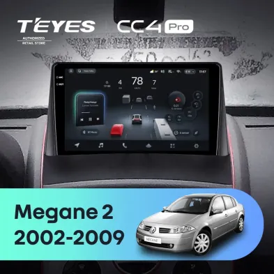 Штатная магнитола Teyes CC4 Pro 8/128 Renault Megane 2 (2002-2009)