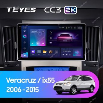 Штатная магнитола Teyes CC3 2K 6/128 Hyundai ix55 (2006-2015)