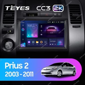 Штатная магнитола Teyes CC3 2K 6/128 Toyota Prius XW20 (2003-2011) F1