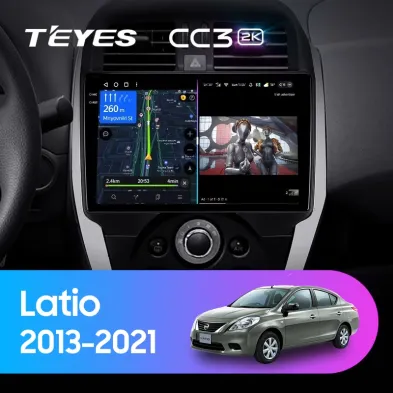 Штатная магнитола Teyes CC3 2K 6/128 Nissan Latio (N17) (2013-2021) F1