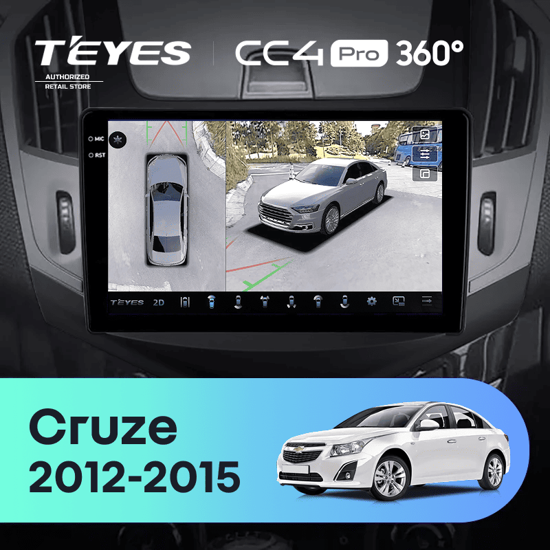 Штатная магнитола Teyes CC4 Pro 360 12/256 Chevrolet Cruze J300 J308 (2012-2015) F3