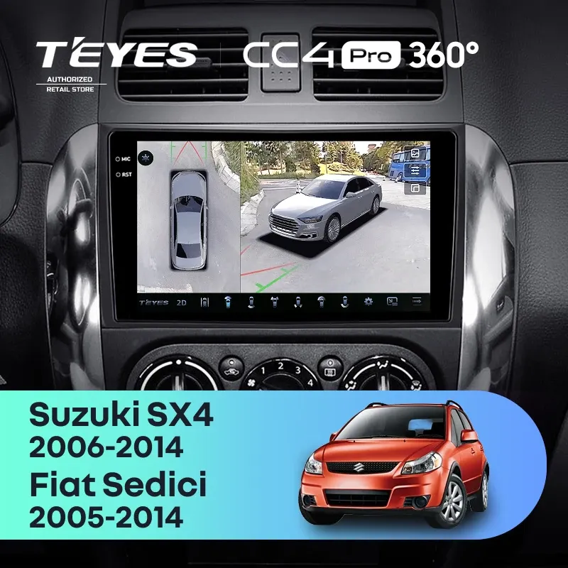 Штатная магнитола Teyes CC4 Pro 360 8/128 Suzuki SX4 1 (2006-2014)