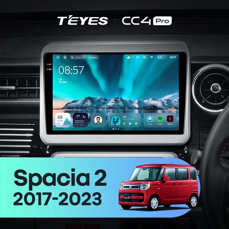 Штатная магнитола Teyes CC4 Pro 8/128 Suzuki Spacia 2 (2017-2023)