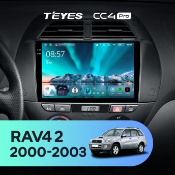 Штатная магнитола Teyes CC4 Pro 8/128 Toyota RAV4 2 CA20 (2000-2003) F3