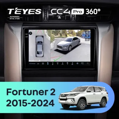 Штатная магнитола Teyes CC4 Pro 360 8/128 Toyota Fortuner 2 (2015-2024)