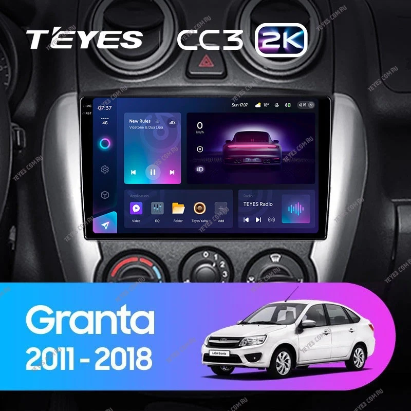 Штатная магнитола Teyes CC3 2K 4/32 Lada Granta Sport (2011-2018) Тип-A