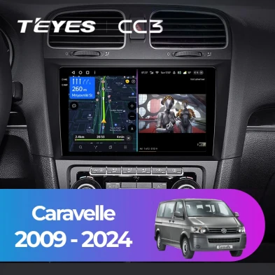 Штатная магнитола Teyes CC3 4/32 Volkswagen Caravelle (2009-2024)