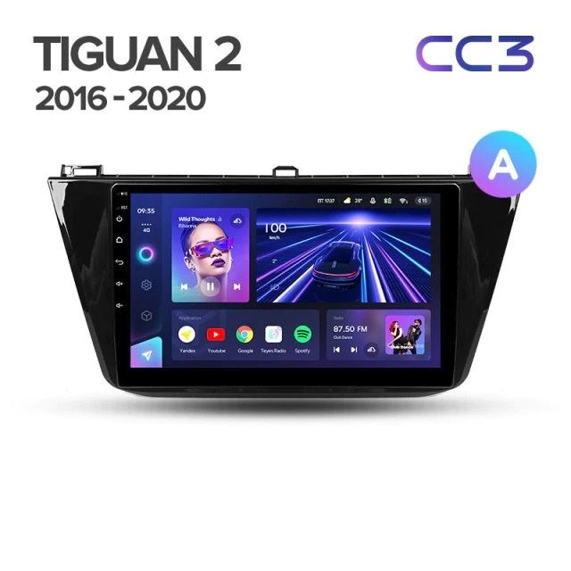 Штатная магнитола Teyes CC3 4/32 Volkswagen Tiguan 2 (2016-2022) Тип-B