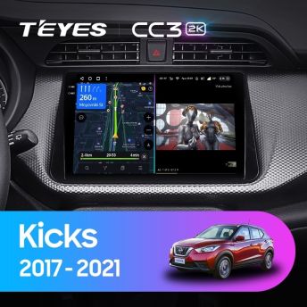 Штатная магнитола Teyes CC3 2K 4/32 Nissan Kicks P15 (2017-2021)