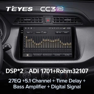 Штатная магнитола Teyes CC3 2K 4/32 Nissan Kicks P15 (2017-2021)
