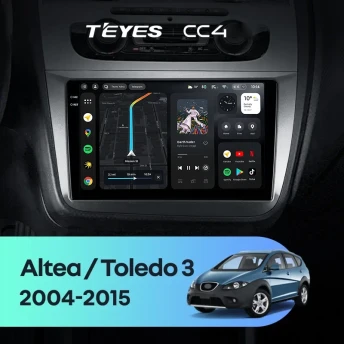 Штатная магнитола Teyes CC4 8/128 Seat Altea 5P (2004-2015)