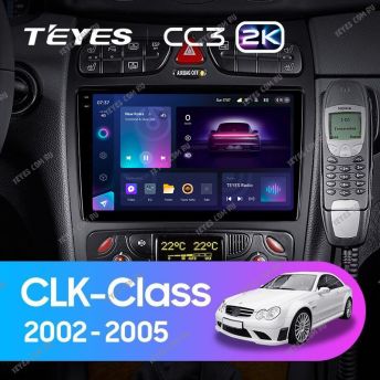 Штатная магнитола Teyes CC3 2K 4/64 Mercedes-Benz CLK-Class C209 A209 (2002-2005) F2