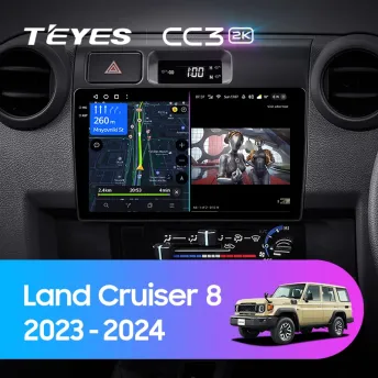 Штатная магнитола Teyes CC3 2K 4/32 Toyota Land Cruiser 8 J70 70 (2023-2024)