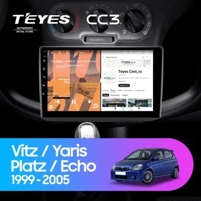 Штатная магнитола Teyes CC3 4/32 Toyota Yaris (1999-2005) F1