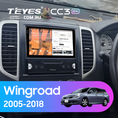 Штатная магнитола Teyes CC3 2K 4/64 Nissan Wingroad 3 Y12 (2005-2018)