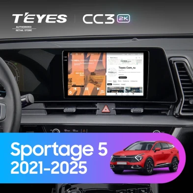 Штатная магнитола Teyes CC3 2K 360 6/128 Kia Sportage 5 (2021-2026) F1