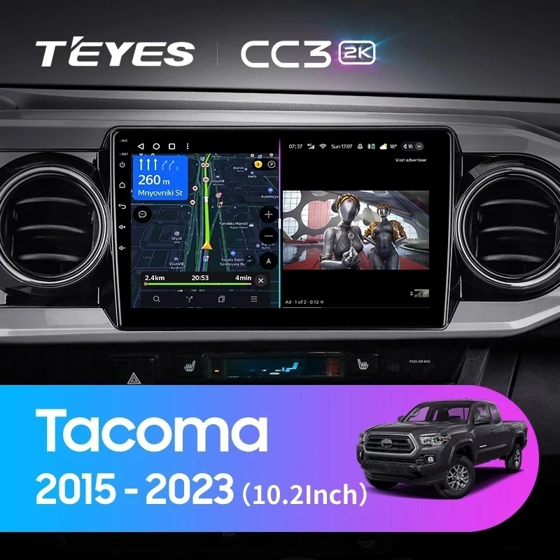 Штатная магнитола Teyes CC3L 4/32 Toyota Tacoma N300 (2015-2023) F2