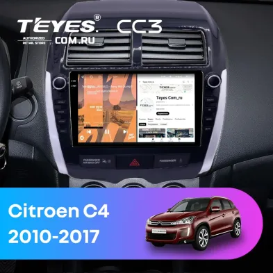 Штатная магнитола Teyes CC3 4/32 Citroen C4 Aircross  (2010-2017) Тип-B (9")