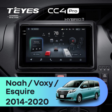 Штатная магнитола Teyes CC4 Pro 12/256 Toyota Noah R80 (2014-2020)