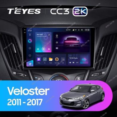 Штатная магнитола Teyes CC3 2K 360 6/128 Hyundai Veloster FS (2011-2017) Тип-B