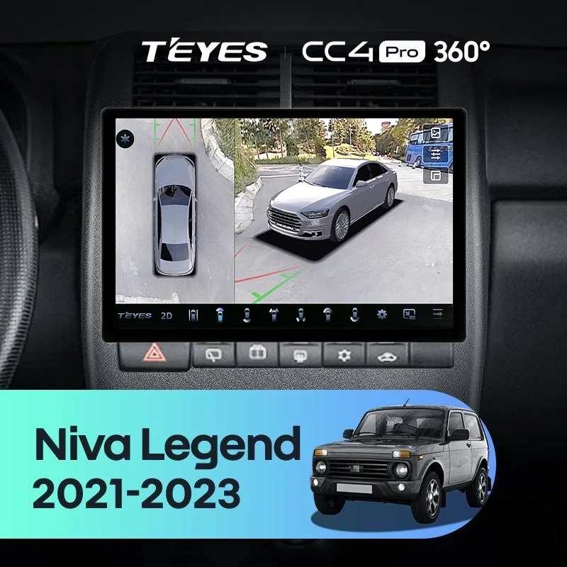 Штатная магнитола Teyes CC4 Pro 360 12/256 Lada Niva Legend (2021-2023) (11")