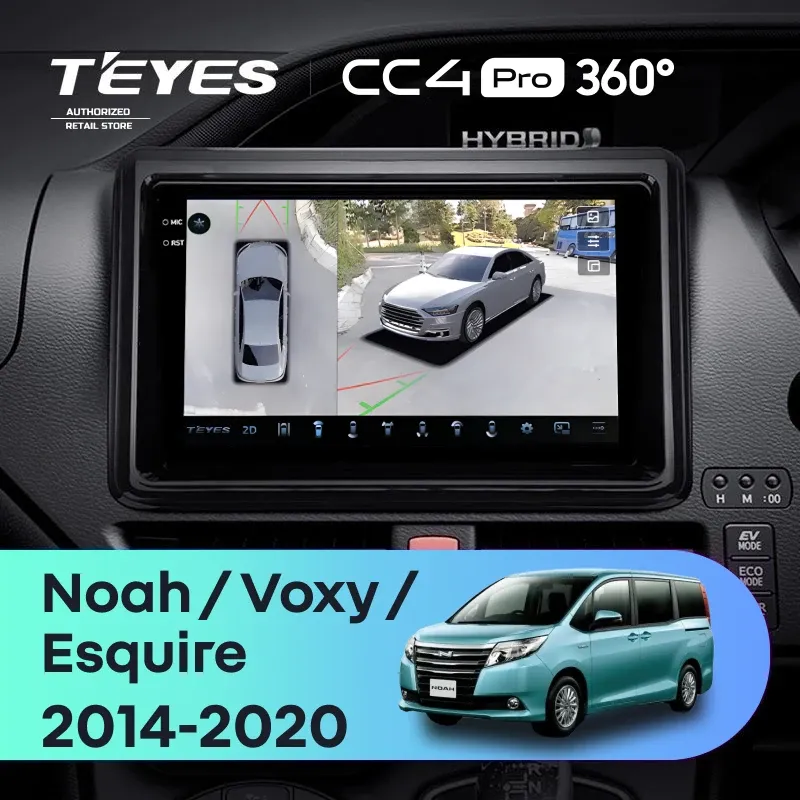 Штатная магнитола Teyes CC4 Pro 360 12/256 Toyota Esquire 1 (2014-2020)